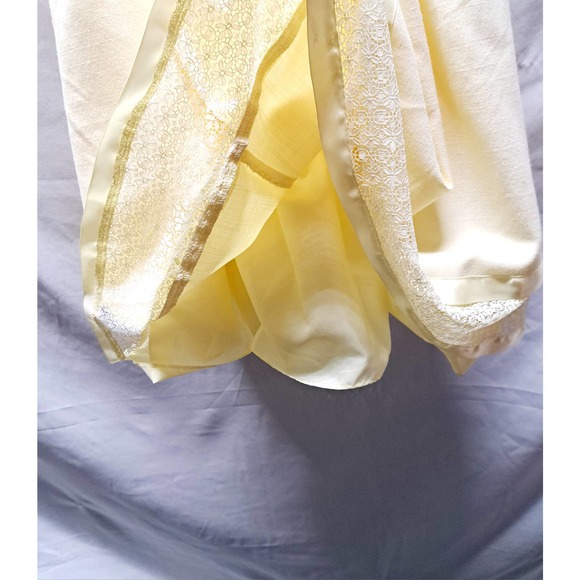 Bobbie Jean Light Yellow Sleeveless Below Knee Smocked FrontBow BackTie Dress 8 - Picture 4 of 7